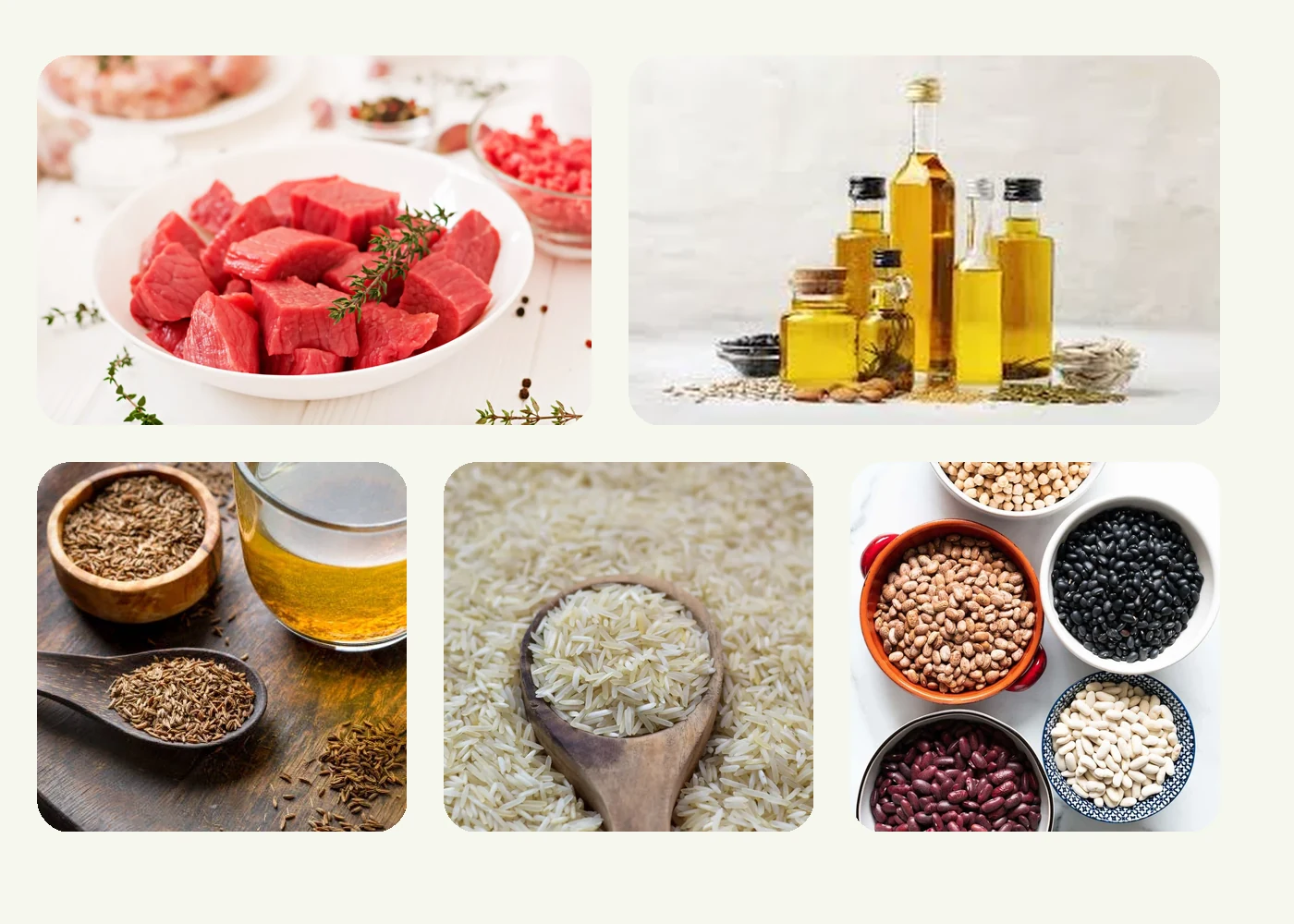NEXA EVOX foodstuff product collage
